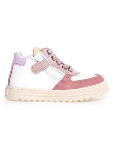 Naturino Leder-Sneakers "Hess" in Rosa/ Weiß