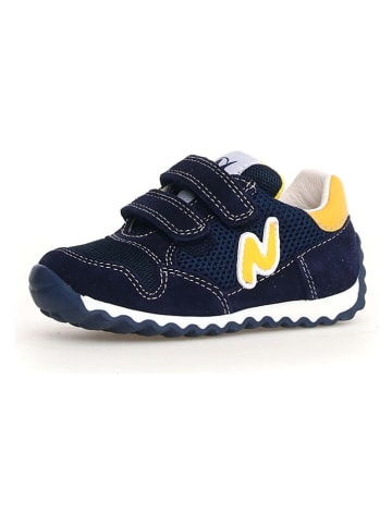 Naturino Skórzane sneakersy "Sammy" w kolorze granatowym