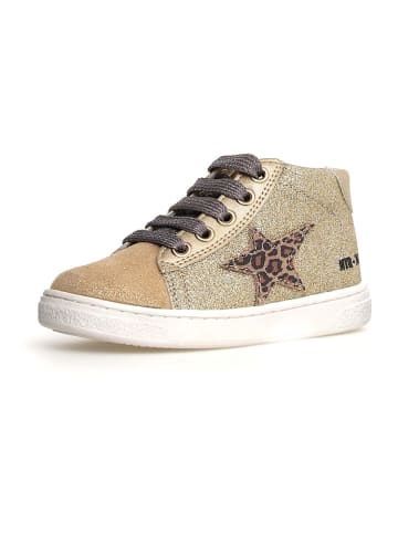Naturino Leder-Sneakers "Pinn" in Gold