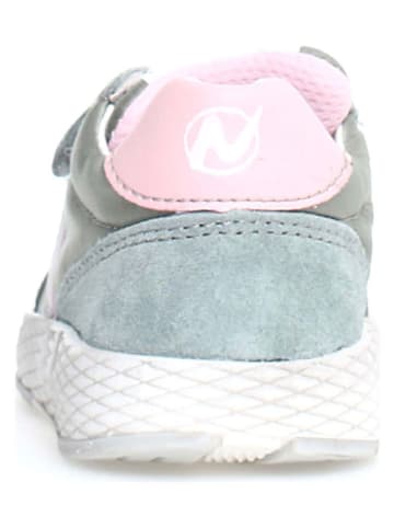 Naturino Leder-Sneakers "Jesko" in Grau/ Rosa