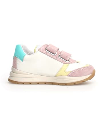 Naturino Leren sneakers "Quelly" lichtroze/wit/crème