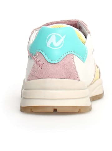 Naturino Leder-Sneakers "Quelly" in Rosa/ Weiß/ Creme