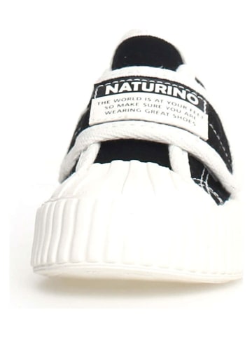 Naturino Sneakersy "Kily" w kolorze biało-czarnym