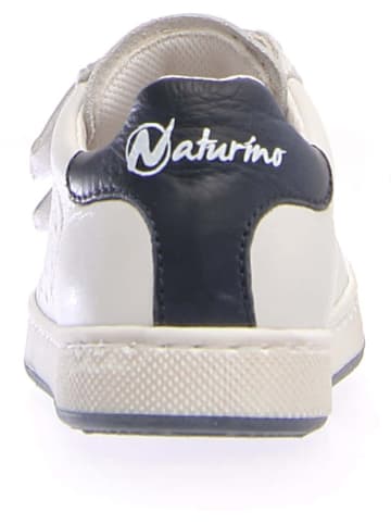 Naturino Skórzane sneakersy "Hasselt" w kolorze białym