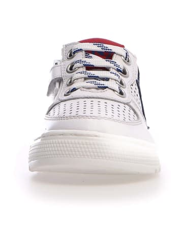 Naturino Skórzane sneakersy "Hess" w kolorze białym