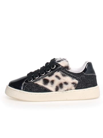 Naturino Leren sneakers "Quar" zwart/beige