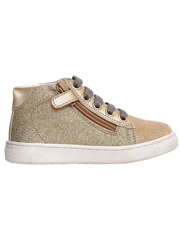 Naturino Leren sneakers "Pinn" goudkleurig