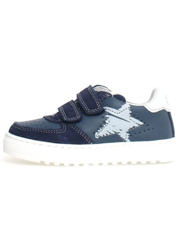 Naturino Skórzane sneakersy "Hess 2" w kolorze granatowym