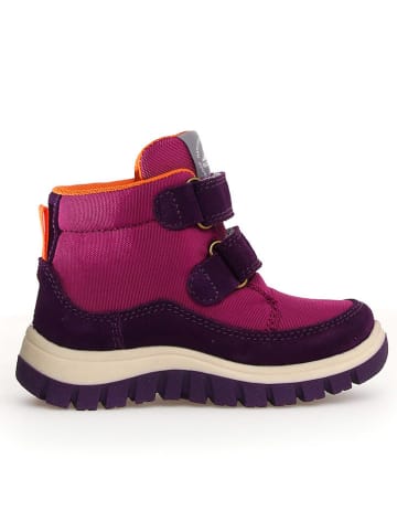 Naturino Botki zimowe "Pile" w kolorze fioletowo-różowo-pomarańczowym