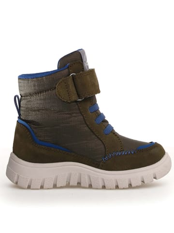 Naturino Botki zimowe "Drezz" w kolorze granatowo-oliwkowym