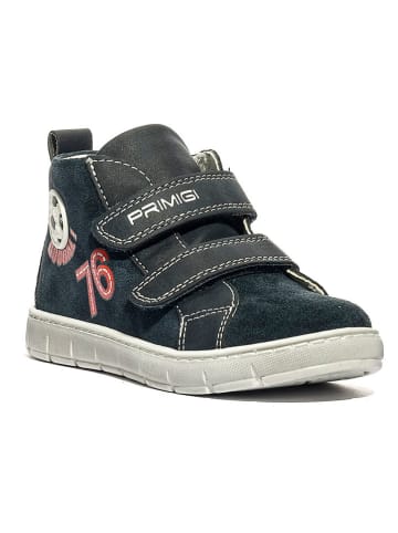 Primigi Skórzane sneakersy "Play Arrow" w kolorze granatowym