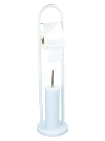 Alpina Zestaw WC w kolorze białym - wys. 75 x Ø 20 cm