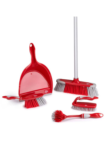 Dirt Devil 6-delige schoonmaakset rood