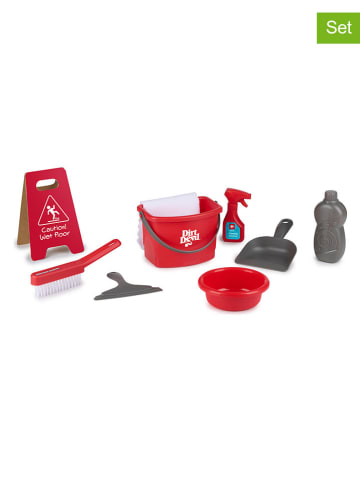 Dirt Devil 8-delige huishoudhulpjes-speelset rood/grijs - vanaf 4 jaar