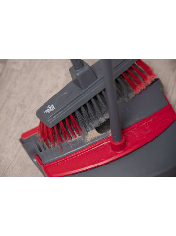 Dirt Devil 2-częściowy zestaw w kolorze czerwono-szarym - dł. 92 cm