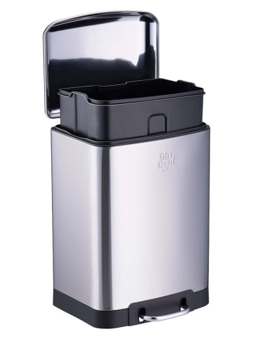 Dirt Devil Afvalemmer zilverkleurig - 12 l