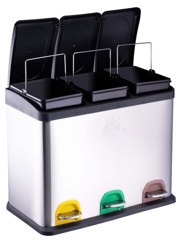 Dirt Devil Afvalemmer zilverkleurig - 45 l