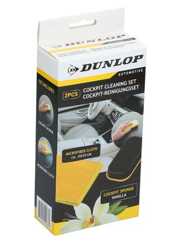 Dunlop 2tlg. Cockpit-Reinigungsset in Gelb