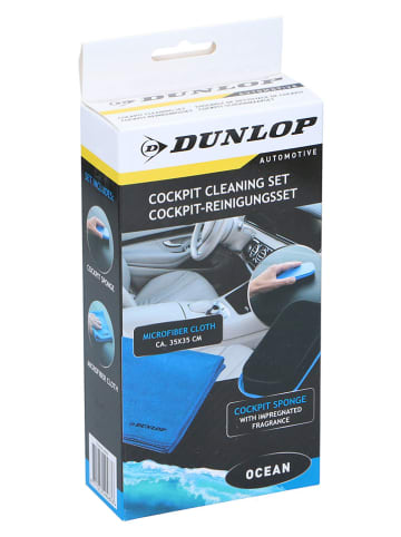 Dunlop 2-częściowy zestaw w kolorze niebieskim do czyszczenia kokpitu