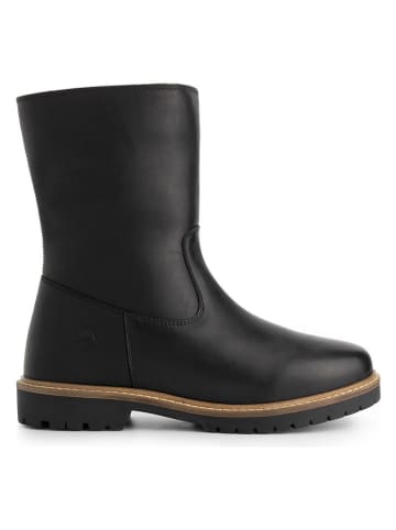 TRAVELIN' Leder-Boots "Bjornstad" in Schwarz