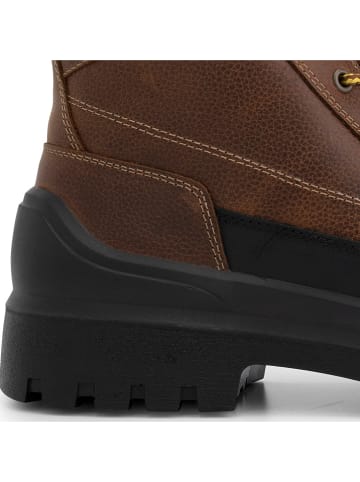 TRAVELIN' Leren boots "Canmore" cognackleurig