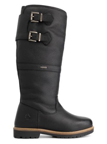 TRAVELIN' Skórzane kozaki "Denali" w kolorze czarnym