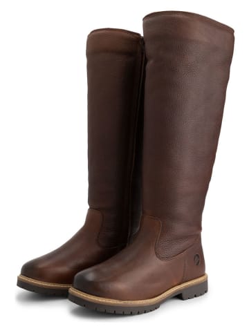 TRAVELIN' Leder-Stiefel "Dyreborg" in Braun