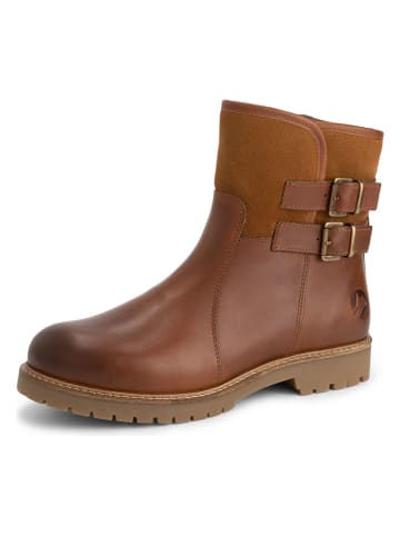TRAVELIN' Leder-Boots "Elva" in Hellbraun