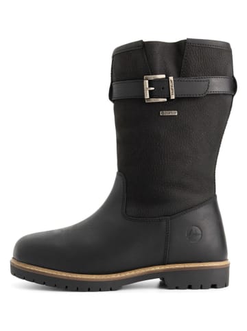 TRAVELIN' Leder-Boots "Finnberg" in Schwarz
