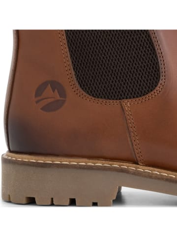 TRAVELIN' Leder-Chelsea-Boots "Forsand" in Hellbraun