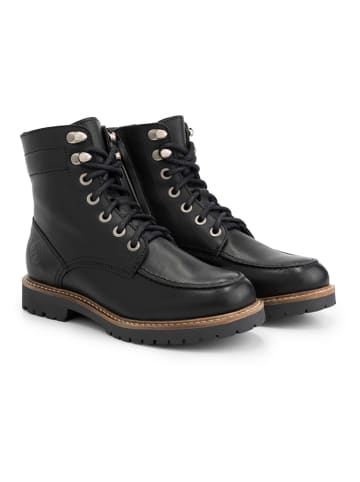 TRAVELIN' Leder-Boots "Haugesund" in Schwarz
