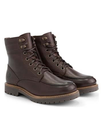 TRAVELIN' Leder-Boots "Haugesund" in Braun