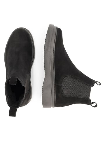 TRAVELIN' Leren chelseaboots zwart