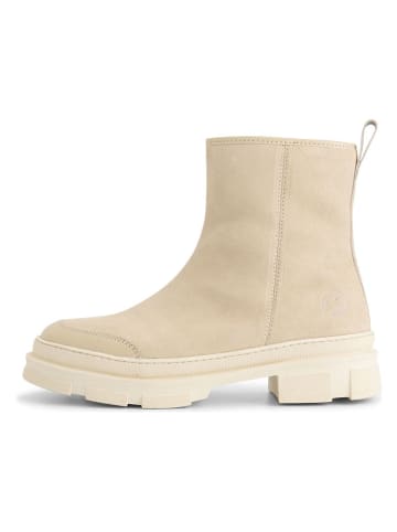 TRAVELIN' Leren boots "Kelowna" crème/beige