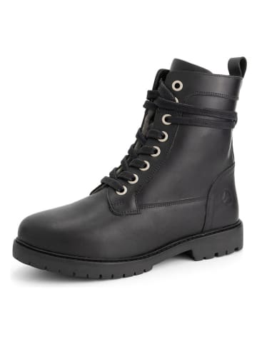 TRAVELIN' Leder-Boots "Kafjord" in Schwarz