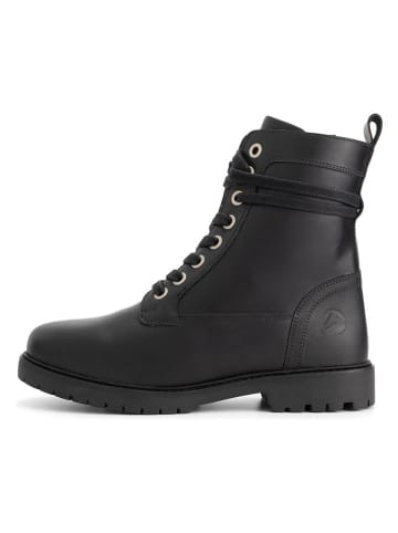 TRAVELIN' Leren boots "Kafjord" zwart