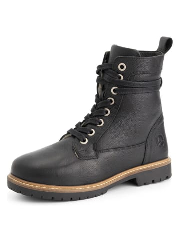 TRAVELIN' Leder-Boots "Kongsmark" in Schwarz