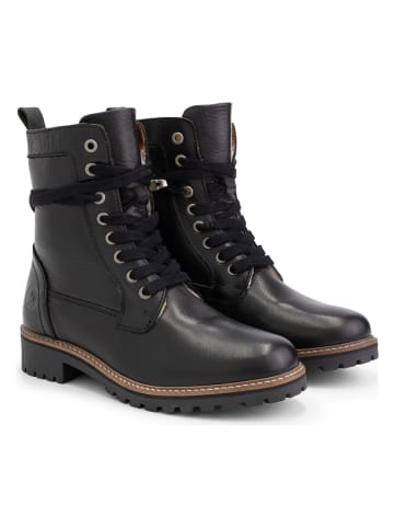 TRAVELIN' Leder-Boots "Kvinlog" in Schwarz