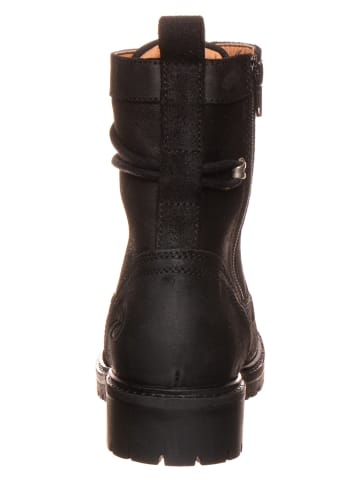 TRAVELIN' Leren boots zwart