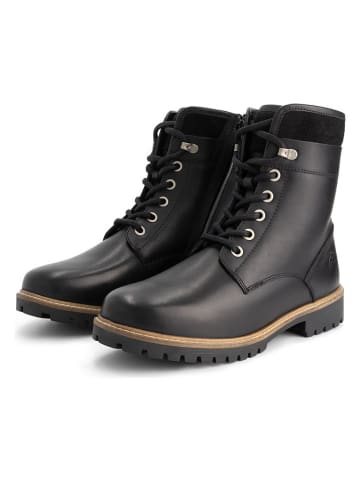 TRAVELIN' Leren boots "Langdets" zwart