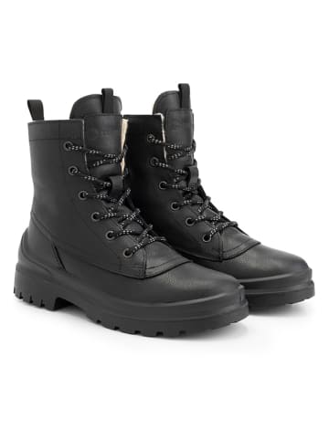 TRAVELIN' Leren boots "Moraine" zwart