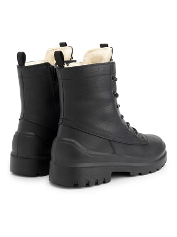 TRAVELIN' Leren boots "Moraine" zwart