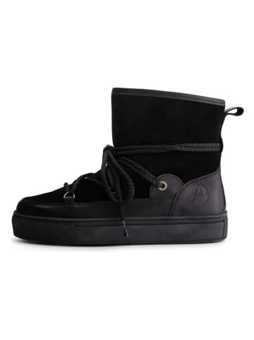 TRAVELIN' Leder-Winterboots "Norquay" in Schwarz