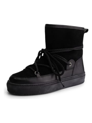 TRAVELIN' Leder-Winterboots "Norquay" in Schwarz