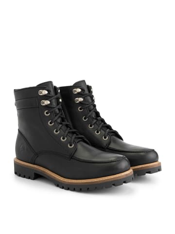TRAVELIN' Leder-Boots "Rogaland" in Schwarz