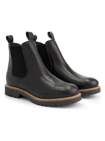 TRAVELIN' Leder-Chelsea-Boots "Rosseland" in Schwarz