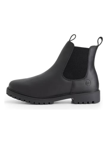 TRAVELIN' Leder-Chelsea-Boots "Sandnes" in Schwarz