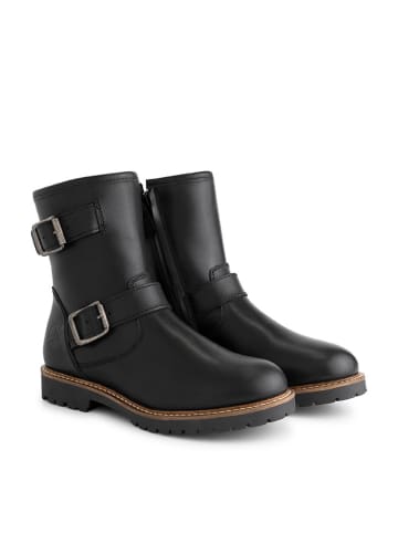 TRAVELIN' Leder-Boots "Skellerup" in Schwarz