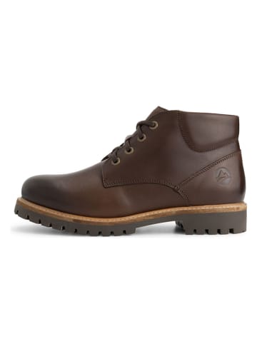 TRAVELIN' Leder-Schnürschuhe in Braun