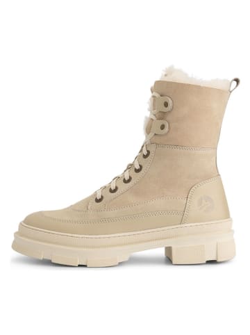 TRAVELIN' Leren winterlaarzen "Tremblant" beige